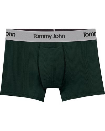 Tommy John Second Skin Luxe Rib Trunks - Green