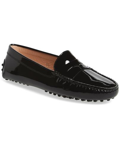 Tod's Gom Leather Moccasin - Black