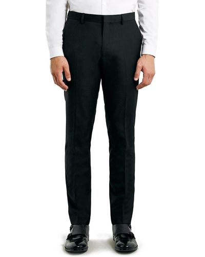 TOPMAN Skinny Fit Suit Pants At Nordstrom - Black