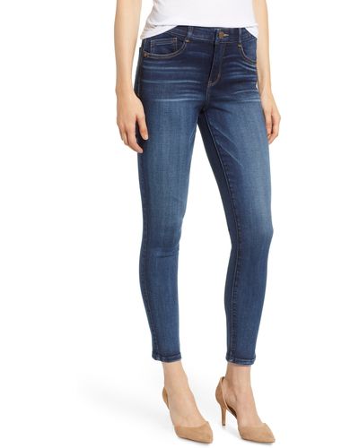Wit & Wisdom Luxe Touch High Waist Skinny Ankle Jeans - Blue