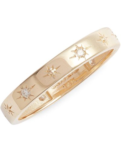 Anzie X Mel Soldera Celestial 14k Gold & Diamond Eternity Ring - White