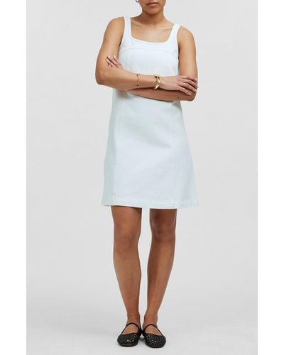 Madewell Denim A-line Sleeveless Minidress - White