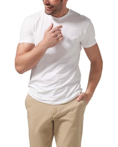 Tommy John 2-pack Cool Cotton Modern Fit Crewneck Undershirts - White