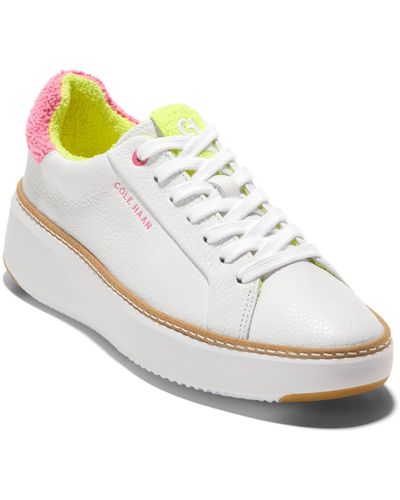 Cole Haan Grandpro Topspin Platform Sneaker - White