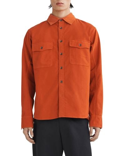 Rag & Bone Stretch Cotton Moleskin Jacket - Orange