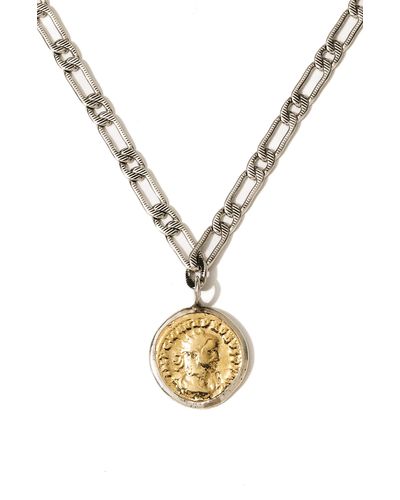 Child Of Wild Aurelian Coin Pendant Necklace - Metallic