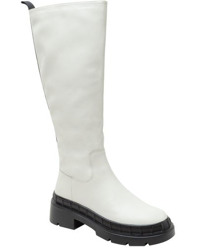 Lisa Vicky Moody Water Resistant Knee High Boot - White