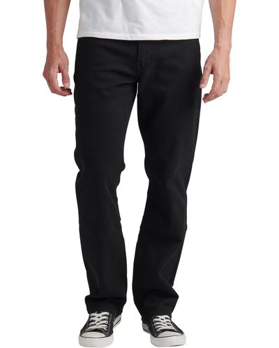 Silver Jeans Co. The Athletic Straight Leg Jeans - Black
