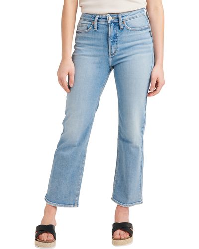 Silver Jeans Co. Eyes On Wide High Waist Wide Leg Jeans - Blue