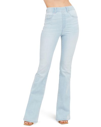 Spanx Flare Leg Pull-on Jeans - Blue