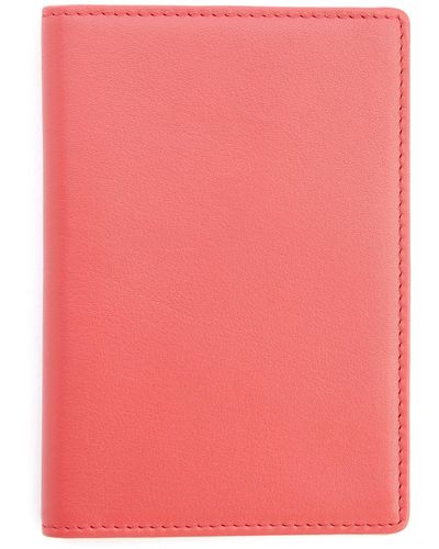 ROYCE New York Personalized Leather Vaccine Card Holder - Pink