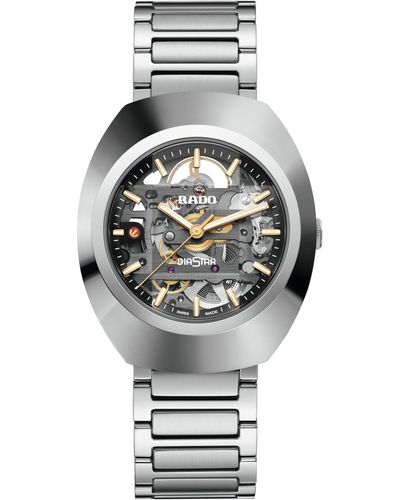 Rado Diastar Skeleton Automatic Bracelet Watch - Gray