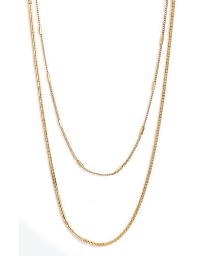 Jenny Bird Surfside Layered Chain Necklace - White
