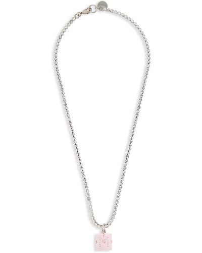 Marni Crystal Die Pendant Necklace - Blue