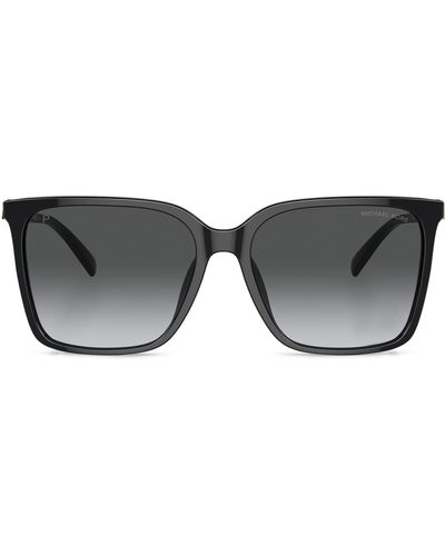 Michael Kors Canberra 56mm Polarized Square Sunglasses - Black