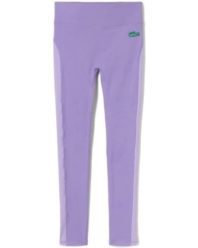 Lacoste X Bandier High Waist Colorblock leggings - Purple