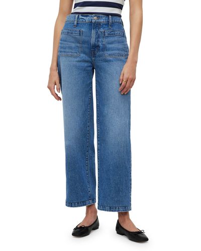Madewell The Perfect Vintage Patch Pocket Wide Leg Jeans - Blue