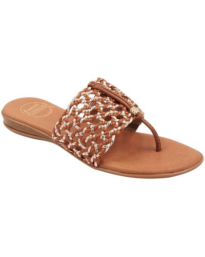 Andre Assous Nice Woven Sandal - Brown