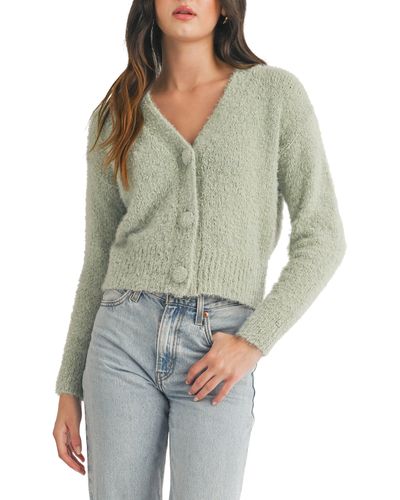 All In Favor V-neck Cardigan In At Nordstrom, Size X-large - Green
