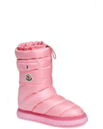 Moncler Gaia Pocket Puffer Snow Boot - Pink