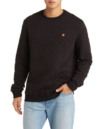 Tentree Quilt Double Knit Crewneck Sweatshirt - Black