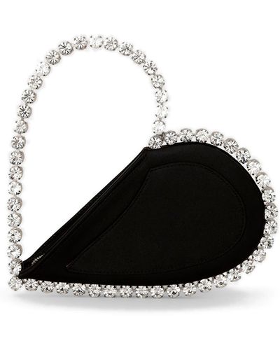 L'ALINGI Love Crystal Top Handle Bag - Black