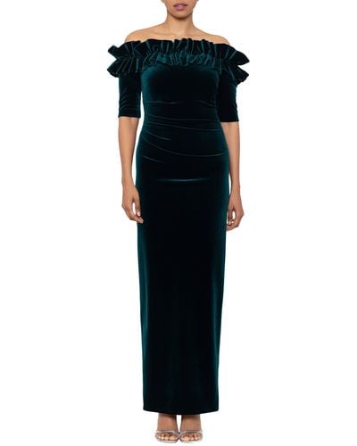 Xscape velvet cheap gown
