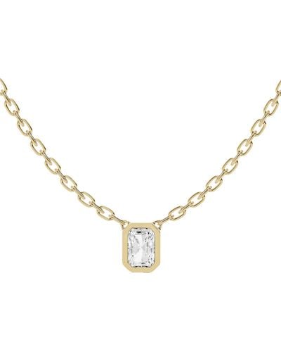 Jennifer Fisher 18k Gold Radiant Lab Created Diamond Pendant Necklace - Metallic