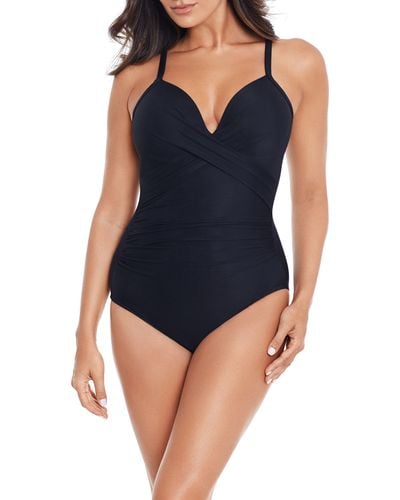 Miraclesuit Captivate Rock Solid Strappy One-piece Swimsuit - Blue