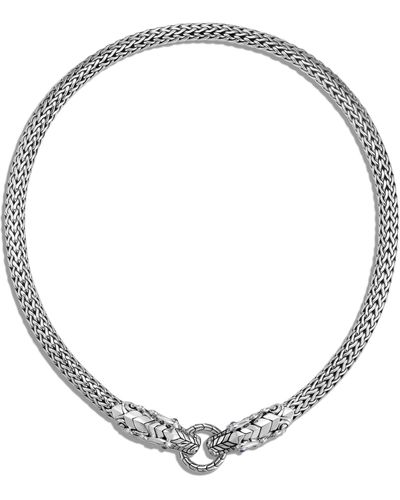 John Hardy Legends Naga Medium Chain Double Dragon Head Necklace - Metallic