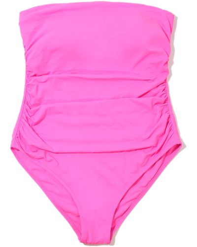 Hanky Panky Strapless Bandeau One-piece Swimsuit - Pink