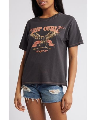 Rip Curl Ultimate Surf Relaxed Cotton T-shirt - Black