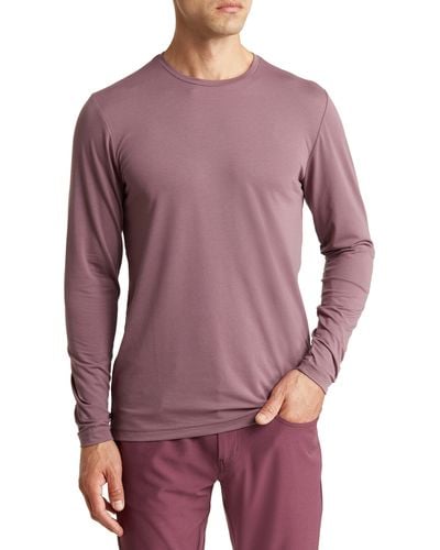 Travis Mathew The Crew Long Sleeve T-shirt - Purple