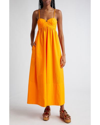 FARM Rio Cotton Maxi Dress - Orange