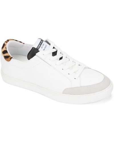 Kenneth Cole Kam Guard Eo Sneaker In White/natural Calf Hair At Nordstrom Rack