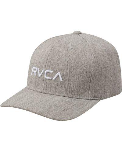 RVCA Flexfit Twill Baseball Cap - Gray