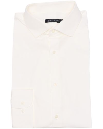 JB Britches Poplin Weave Dress Shirt - White