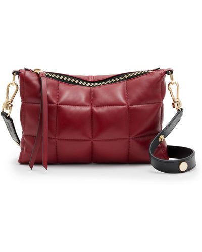 AllSaints Eve Quilted Crossbody Bag - Red