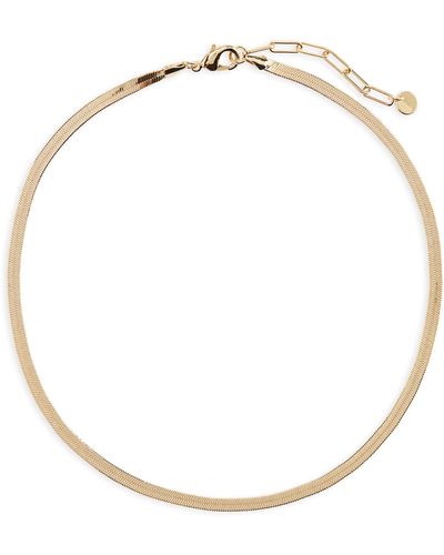 Nordstrom Herringbone Chain Necklace - White