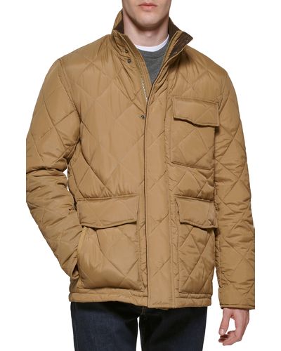Cole Haan Quilted Field Jacket - Natural