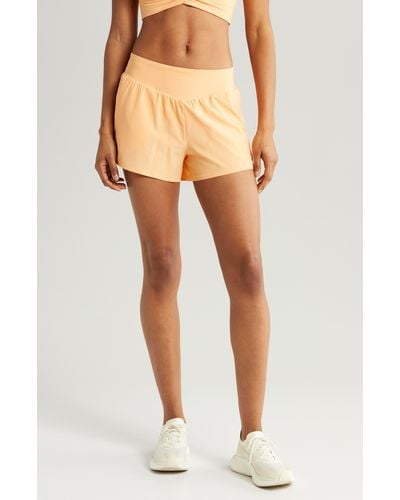 Zella All Sport High Waist Shorts - Orange