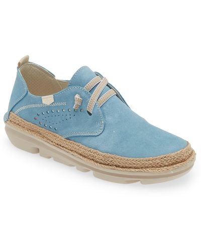 On Foot Silken Perforated Sneaker - Blue