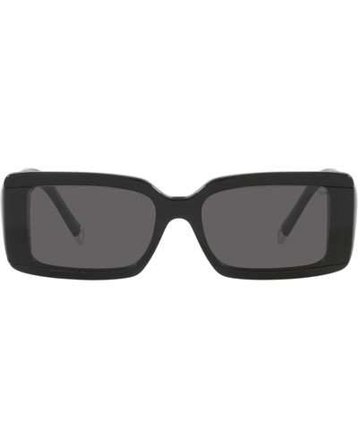 Tiffany & Co. 62mm Oversize Rectangular Sunglasses - Black