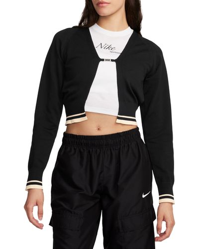 Nike Sportswear Crop Cardigan - Black