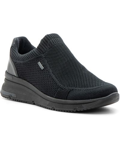 Ara Nassau Waterproof Slip-on Sneaker - Black