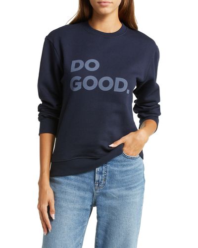 COTOPAXI Do Good Cotton Blend Sweatshirt - Blue