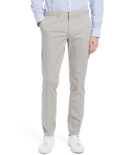Nordstrom Slim Fit Coolmax® Flat Front Performance Chinos - Gray