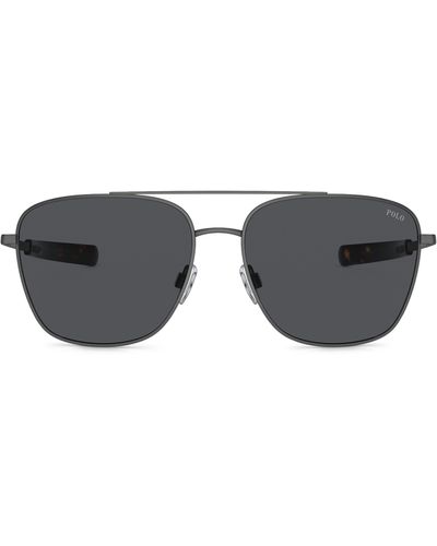 Polo Ralph Lauren 59mm Pilot Sunglasses - Gray