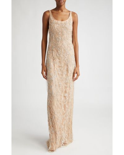Jason Wu Beaded Gown - Natural