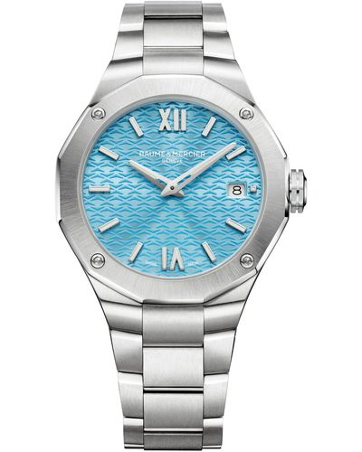 Baume & Mercier Riviera 10612 Automatic Bracelet Watch - Gray